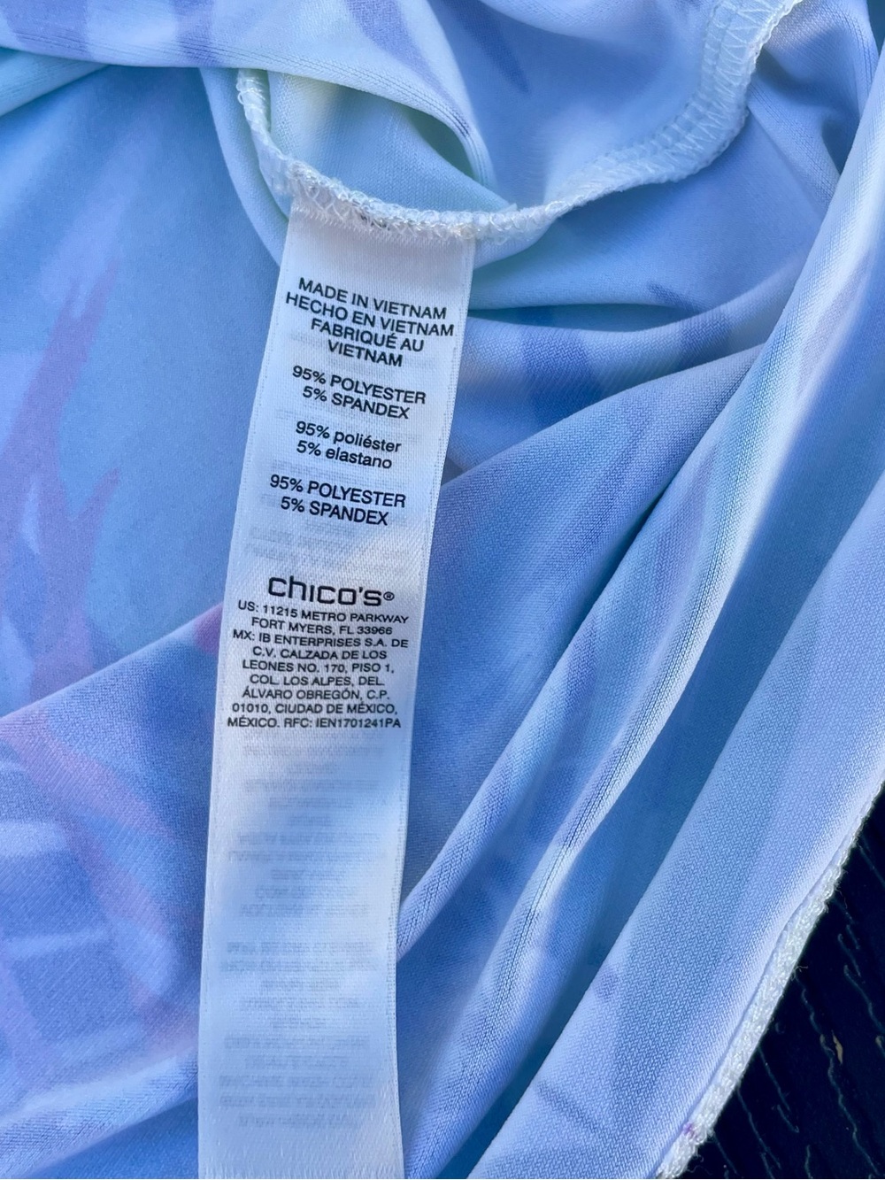 Chico's Tropical Paradise Top Side Tie-Knot Summer Beach Coconutgirl Size 2 EUC - Picture 6 of 11